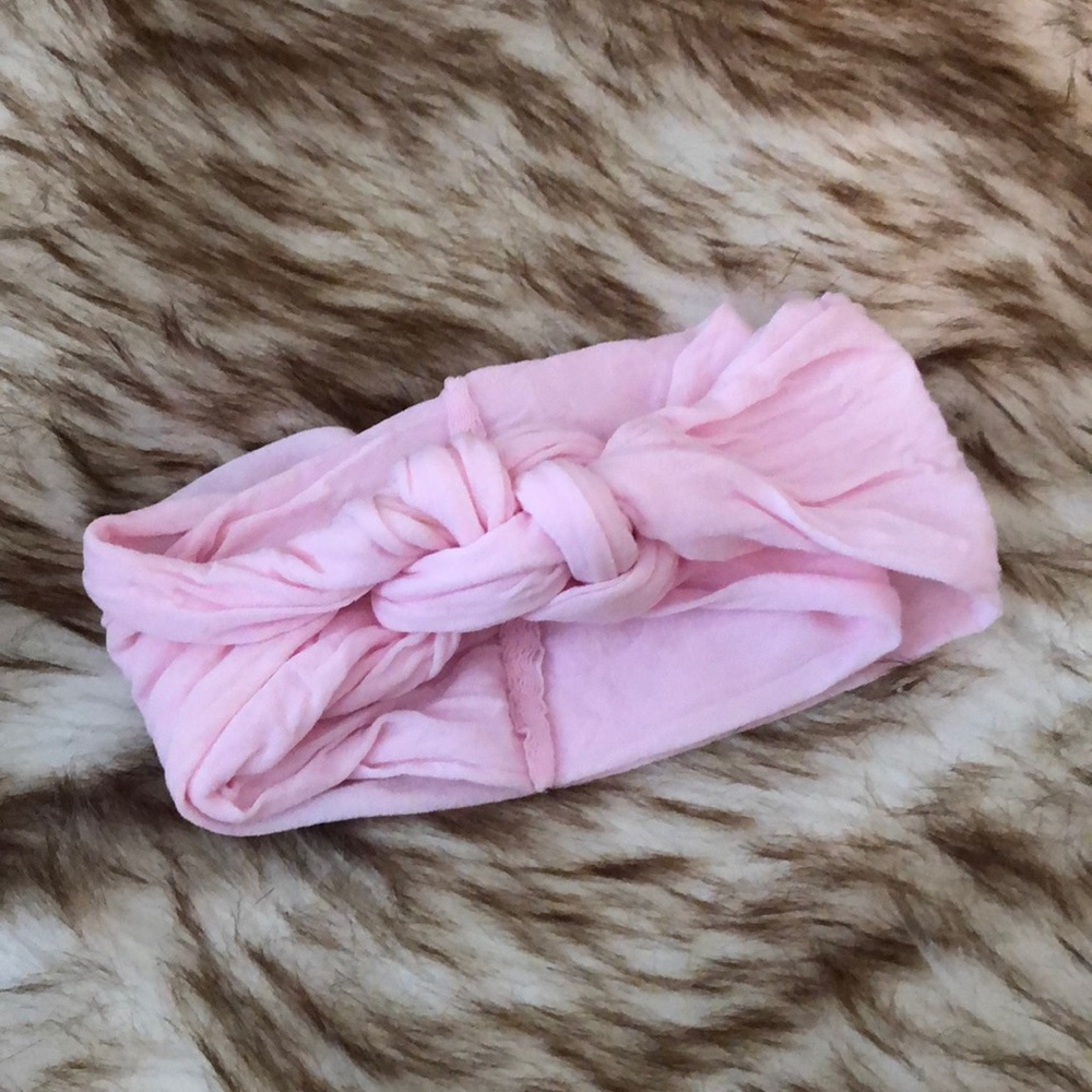 Baby bling ballet pink sailor knot bow GUC